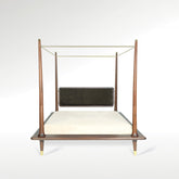 Navah Queen Size Teak Wood Canopy Bed